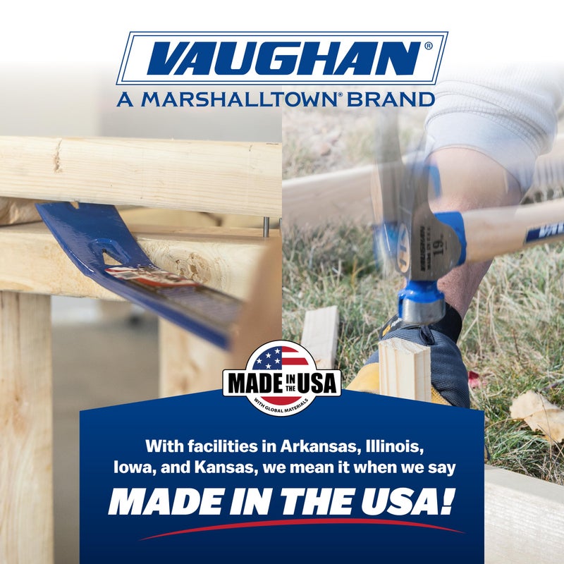 VAUGHAN CF2-HC California Framer Hammer, 19 oz Milled, Nail Starter, Made In The USA, VN11604 - Image 4